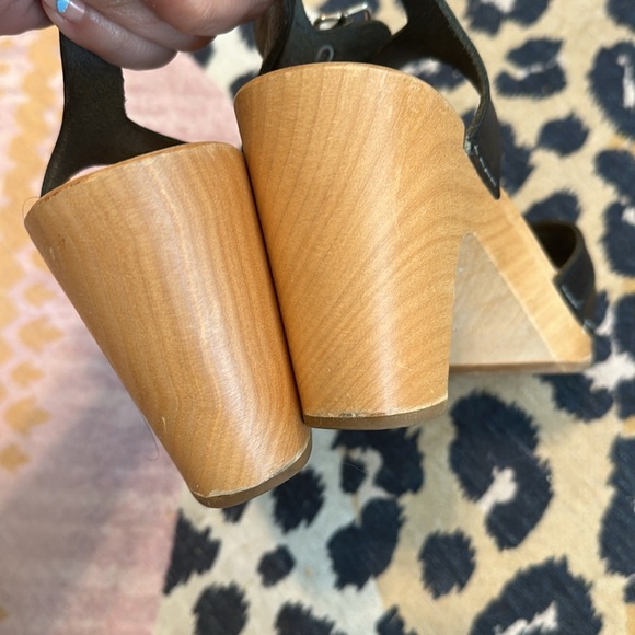 Swedish Hasbeens Fredrica Heeled Clogs Size 37/7 - Picture 5 of 5